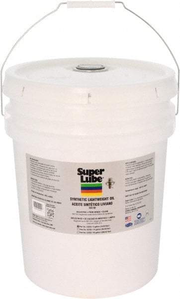 Synco Chemical - 5 Gal Pail Synthetic Multi-Purpose Oil - -40500°F, SAE 80W, ISO 68, 350 SUS at 40°C, Food Grade - Exact Industrial Supply