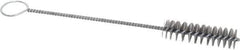 PRO-SOURCE - 3" Long x 13/16" Diam Steel Twisted Wire Bristle Brush - Single Spiral, 10" OAL, 0.008" Wire Diam, 0.16" Shank Diam - Exact Industrial Supply