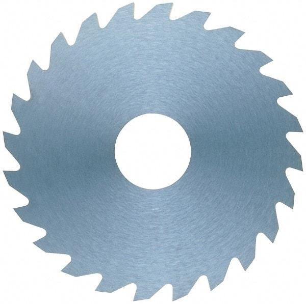 RobbJack - 1-1/4" Diam x 3/16" Blade Thickness x 1/2" Arbor Hole Diam, 36 Tooth Slitting and Slotting Saw - Arbor Connection, Right Hand, Uncoated, Solid Carbide, Concave Ground - Exact Industrial Supply