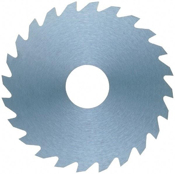 RobbJack - 1-3/4" Diam x 0.01" Blade Thickness x 7/8" Arbor Hole Diam, 24 Tooth Slitting and Slotting Saw - Arbor Connection, Right Hand, Uncoated, Solid Carbide, Concave Ground - Exact Industrial Supply