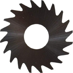 RobbJack - 3/4" Diam x 0.006" Blade Thickness x 1/4" Arbor Hole Diam, 20 Tooth Slitting and Slotting Saw - Arbor Connection, Right Hand, Uncoated, Solid Carbide, Concave Ground - Exact Industrial Supply