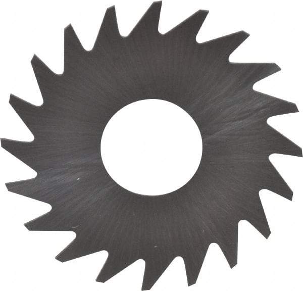 RobbJack - 3/4" Diam x 0.012" Blade Thickness x 1/4" Arbor Hole Diam, 20 Tooth Slitting and Slotting Saw - Arbor Connection, Right Hand, Uncoated, Solid Carbide, Concave Ground - Exact Industrial Supply