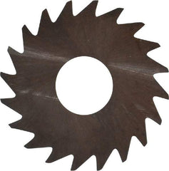 RobbJack - 3/4" Diam x 0.0156" Blade Thickness x 1/4" Arbor Hole Diam, 20 Tooth Slitting and Slotting Saw - Arbor Connection, Right Hand, Uncoated, Solid Carbide, Concave Ground - Exact Industrial Supply