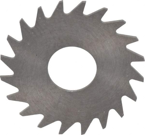 RobbJack - 3/4" Diam x 0.023" Blade Thickness x 1/4" Arbor Hole Diam, 20 Tooth Slitting and Slotting Saw - Arbor Connection, Right Hand, Uncoated, Solid Carbide, Concave Ground - Exact Industrial Supply