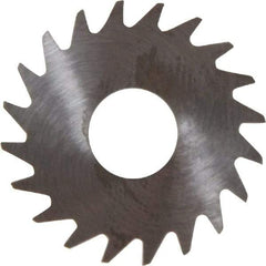 RobbJack - 3/4" Diam x 0.04" Blade Thickness x 1/4" Arbor Hole Diam, 20 Tooth Slitting and Slotting Saw - Arbor Connection, Right Hand, Uncoated, Solid Carbide, Concave Ground - Exact Industrial Supply