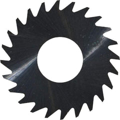 RobbJack - 1" Diam x 0.004" Blade Thickness x 3/8" Arbor Hole Diam, 24 Tooth Slitting and Slotting Saw - Arbor Connection, Right Hand, Uncoated, Solid Carbide, Concave Ground - Exact Industrial Supply