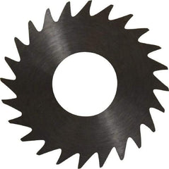 RobbJack - 1" Diam x 0.014" Blade Thickness x 3/8" Arbor Hole Diam, 24 Tooth Slitting and Slotting Saw - Arbor Connection, Right Hand, Uncoated, Solid Carbide, Concave Ground - Exact Industrial Supply