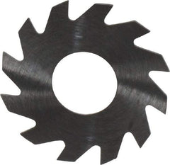 RobbJack - 1" Diam x 0.023" Blade Thickness x 3/8" Arbor Hole Diam, 12 Tooth Slitting and Slotting Saw - Arbor Connection, Right Hand, Uncoated, Solid Carbide, Concave Ground - Exact Industrial Supply