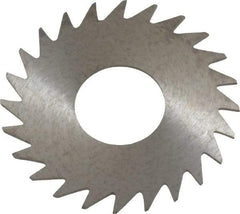 RobbJack - 1" Diam x 0.023" Blade Thickness x 3/8" Arbor Hole Diam, 24 Tooth Slitting and Slotting Saw - Arbor Connection, Right Hand, Uncoated, Solid Carbide, Concave Ground - Exact Industrial Supply