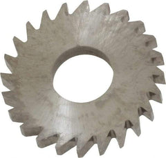 RobbJack - 1" Diam x 1/8" Blade Thickness x 3/8" Arbor Hole Diam, 24 Tooth Slitting and Slotting Saw - Arbor Connection, Right Hand, Uncoated, Solid Carbide, Concave Ground - Exact Industrial Supply