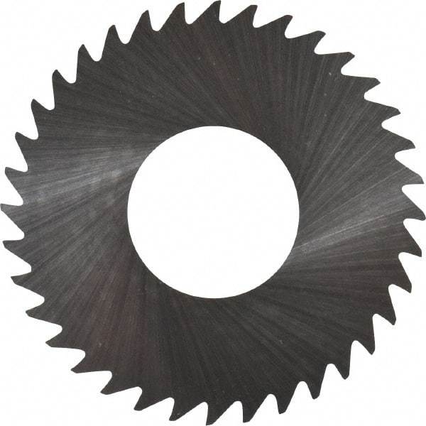 RobbJack - 1-1/4" Diam x 0.004" Blade Thickness x 1/2" Arbor Hole Diam, 36 Tooth Slitting and Slotting Saw - Arbor Connection, Right Hand, Uncoated, Solid Carbide, Concave Ground - Exact Industrial Supply