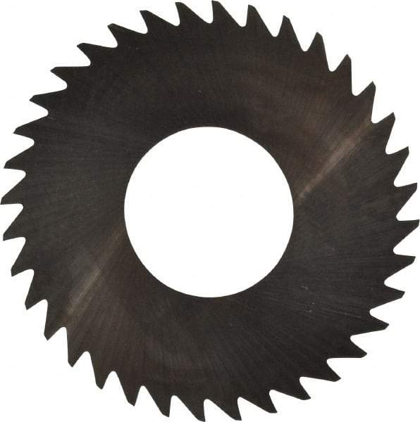 RobbJack - 1-1/4" Diam x 0.008" Blade Thickness x 1/2" Arbor Hole Diam, 36 Tooth Slitting and Slotting Saw - Arbor Connection, Right Hand, Uncoated, Solid Carbide, Concave Ground - Exact Industrial Supply