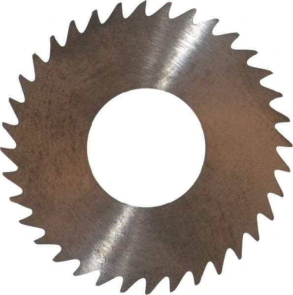 RobbJack - 1-1/4" Diam x 0.0156" Blade Thickness x 1/2" Arbor Hole Diam, 36 Tooth Slitting and Slotting Saw - Arbor Connection, Right Hand, Uncoated, Solid Carbide, Concave Ground - Exact Industrial Supply