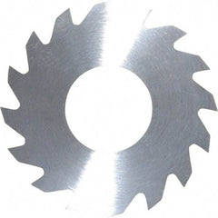 RobbJack - 1-1/4" Diam x 0.0312" Blade Thickness x 1/2" Arbor Hole Diam, 16 Tooth Slitting and Slotting Saw - Arbor Connection, Right Hand, Uncoated, Solid Carbide, Concave Ground - Exact Industrial Supply