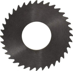 RobbJack - 1-1/4" Diam x 0.0312" Blade Thickness x 1/2" Arbor Hole Diam, 36 Tooth Slitting and Slotting Saw - Arbor Connection, Right Hand, Uncoated, Solid Carbide, Concave Ground - Exact Industrial Supply