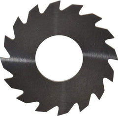 RobbJack - 1-1/4" Diam x 0.04" Blade Thickness x 1/2" Arbor Hole Diam, 16 Tooth Slitting and Slotting Saw - Arbor Connection, Right Hand, Uncoated, Solid Carbide, Concave Ground - Exact Industrial Supply