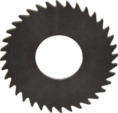 RobbJack - 1-1/4" Diam x 0.0468" Blade Thickness x 1/2" Arbor Hole Diam, 36 Tooth Slitting and Slotting Saw - Arbor Connection, Right Hand, Uncoated, Solid Carbide, Concave Ground - Exact Industrial Supply