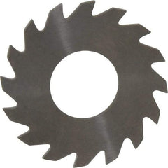 RobbJack - 1-1/4" Diam x 0.051" Blade Thickness x 1/2" Arbor Hole Diam, 16 Tooth Slitting and Slotting Saw - Arbor Connection, Right Hand, Uncoated, Solid Carbide, Concave Ground - Exact Industrial Supply