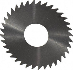 RobbJack - 1-1/2" Diam x 0.0156" Blade Thickness x 1/2" Arbor Hole Diam, 36 Tooth Slitting and Slotting Saw - Arbor Connection, Right Hand, Uncoated, Solid Carbide, Concave Ground - Exact Industrial Supply