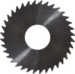 RobbJack - 1-1/2" Diam x 0.02" Blade Thickness x 1/2" Arbor Hole Diam, 36 Tooth Slitting and Slotting Saw - Arbor Connection, Right Hand, Uncoated, Solid Carbide, Concave Ground - Exact Industrial Supply