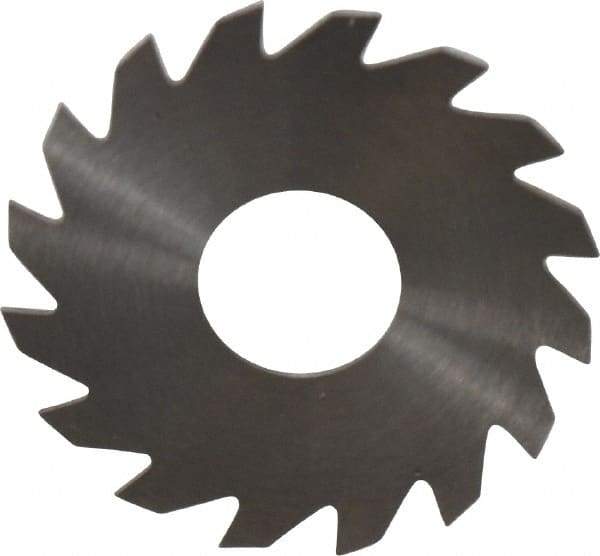 RobbJack - 1-1/2" Diam x 0.028" Blade Thickness x 1/2" Arbor Hole Diam, 16 Tooth Slitting and Slotting Saw - Arbor Connection, Right Hand, Uncoated, Solid Carbide, Concave Ground - Exact Industrial Supply