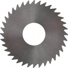 RobbJack - 1-1/2" Diam x 0.0312" Blade Thickness x 1/2" Arbor Hole Diam, 36 Tooth Slitting and Slotting Saw - Arbor Connection, Right Hand, Uncoated, Solid Carbide, Concave Ground - Exact Industrial Supply