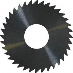 RobbJack - 1-1/2" Diam x 0.04" Blade Thickness x 1/2" Arbor Hole Diam, 36 Tooth Slitting and Slotting Saw - Arbor Connection, Right Hand, Uncoated, Solid Carbide, Concave Ground - Exact Industrial Supply