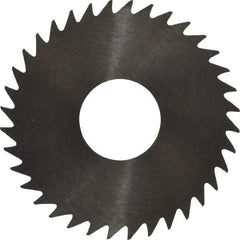 RobbJack - 1-1/2" Diam x 0.0468" Blade Thickness x 1/2" Arbor Hole Diam, 36 Tooth Slitting and Slotting Saw - Arbor Connection, Right Hand, Uncoated, Solid Carbide, Concave Ground - Exact Industrial Supply