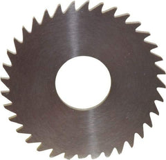 RobbJack - 1-1/2" Diam x 0.0781" Blade Thickness x 1/2" Arbor Hole Diam, 36 Tooth Slitting and Slotting Saw - Arbor Connection, Right Hand, Uncoated, Solid Carbide, Concave Ground - Exact Industrial Supply