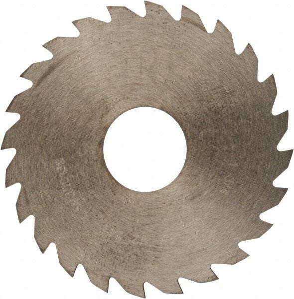 RobbJack - 1-3/4" Diam x 0.023" Blade Thickness x 1/2" Arbor Hole Diam, 24 Tooth Slitting and Slotting Saw - Arbor Connection, Right Hand, Uncoated, Solid Carbide, Concave Ground - Exact Industrial Supply