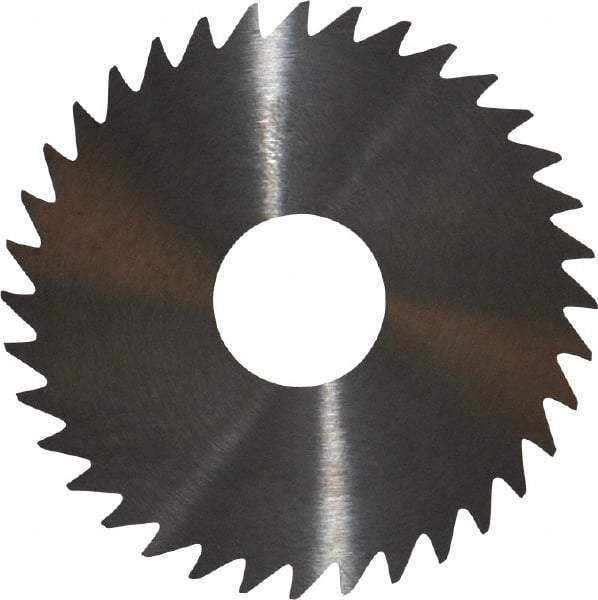 RobbJack - 1-3/4" Diam x 1/16" Blade Thickness x 1/2" Arbor Hole Diam, 24 Tooth Slitting and Slotting Saw - Arbor Connection, Right Hand, Uncoated, Solid Carbide, Concave Ground - Exact Industrial Supply