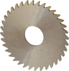 RobbJack - 1-3/4" Diam x 0.0781" Blade Thickness x 1/2" Arbor Hole Diam, 36 Tooth Slitting and Slotting Saw - Arbor Connection, Right Hand, Uncoated, Solid Carbide, Concave Ground - Exact Industrial Supply