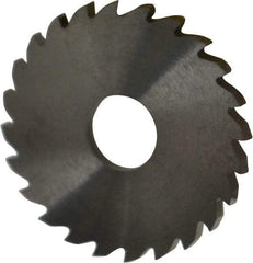 RobbJack - 1-3/4" Diam x 1/8" Blade Thickness x 1/2" Arbor Hole Diam, 24 Tooth Slitting and Slotting Saw - Arbor Connection, Right Hand, Uncoated, Solid Carbide, Concave Ground - Exact Industrial Supply