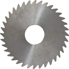 RobbJack - 1-3/4" Diam x 1/8" Blade Thickness x 1/2" Arbor Hole Diam, 36 Tooth Slitting and Slotting Saw - Arbor Connection, Right Hand, Uncoated, Solid Carbide, Concave Ground - Exact Industrial Supply