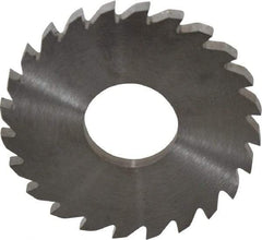 RobbJack - 1-3/4" Diam x 1/8" Blade Thickness x 5/8" Arbor Hole Diam, 24 Tooth Slitting and Slotting Saw - Arbor Connection, Right Hand, Uncoated, Solid Carbide, Concave Ground - Exact Industrial Supply