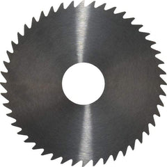 RobbJack - 2" Diam x 0.0156" Blade Thickness x 1/2" Arbor Hole Diam, 48 Tooth Slitting and Slotting Saw - Arbor Connection, Right Hand, Uncoated, Solid Carbide, Concave Ground - Exact Industrial Supply