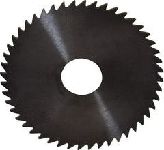 RobbJack - 2" Diam x 0.04" Blade Thickness x 1/2" Arbor Hole Diam, 48 Tooth Slitting and Slotting Saw - Arbor Connection, Right Hand, Uncoated, Solid Carbide, Concave Ground - Exact Industrial Supply