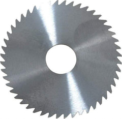 RobbJack - 2" Diam x 0.0468" Blade Thickness x 1/2" Arbor Hole Diam, 48 Tooth Slitting and Slotting Saw - Arbor Connection, Right Hand, Uncoated, Solid Carbide, Concave Ground - Exact Industrial Supply