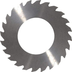 RobbJack - 2" Diam x 1/16" Blade Thickness x 1" Arbor Hole Diam, 24 Tooth Slitting and Slotting Saw - Arbor Connection, Right Hand, Uncoated, Solid Carbide, Concave Ground - Exact Industrial Supply