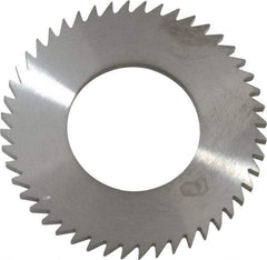 RobbJack - 2" Diam x 1/8" Blade Thickness x 1" Arbor Hole Diam, 48 Tooth Slitting and Slotting Saw - Arbor Connection, Right Hand, Uncoated, Solid Carbide, Concave Ground - Exact Industrial Supply