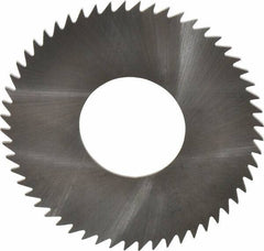 RobbJack - 2-1/2" Diam x 0.0468" Blade Thickness x 1" Arbor Hole Diam, 56 Tooth Slitting and Slotting Saw - Arbor Connection, Right Hand, Uncoated, Solid Carbide, Concave Ground - Exact Industrial Supply