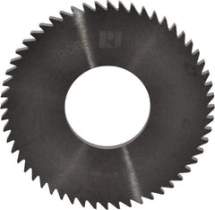 RobbJack - 2-1/2" Diam x 1/8" Blade Thickness x 1" Arbor Hole Diam, 56 Tooth Slitting and Slotting Saw - Arbor Connection, Right Hand, Uncoated, Solid Carbide, Concave Ground - Exact Industrial Supply