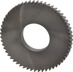 RobbJack - 2-1/2" Diam x 1/4" Blade Thickness x 1" Arbor Hole Diam, 56 Tooth Slitting and Slotting Saw - Arbor Connection, Right Hand, Uncoated, Solid Carbide, Concave Ground - Exact Industrial Supply