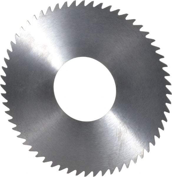 RobbJack - 2-3/4" Diam x 0.023" Blade Thickness x 1" Arbor Hole Diam, 60 Tooth Slitting and Slotting Saw - Arbor Connection, Right Hand, Uncoated, Solid Carbide, Concave Ground - Exact Industrial Supply