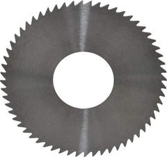 RobbJack - 2-3/4" Diam x 0.0312" Blade Thickness x 1" Arbor Hole Diam, 60 Tooth Slitting and Slotting Saw - Arbor Connection, Right Hand, Uncoated, Solid Carbide, Concave Ground - Exact Industrial Supply