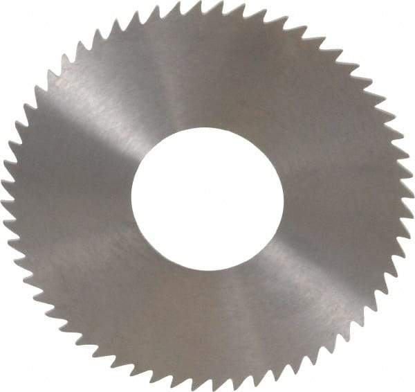 RobbJack - 2-3/4" Diam x 0.0468" Blade Thickness x 1" Arbor Hole Diam, 60 Tooth Slitting and Slotting Saw - Arbor Connection, Right Hand, Uncoated, Solid Carbide, Concave Ground - Exact Industrial Supply