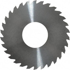 RobbJack - 2-3/4" Diam x 1/16" Blade Thickness x 1" Arbor Hole Diam, 30 Tooth Slitting and Slotting Saw - Arbor Connection, Right Hand, Uncoated, Solid Carbide, Concave Ground - Exact Industrial Supply