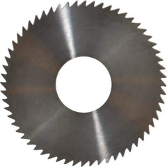 RobbJack - 3" Diam x 0.0156" Blade Thickness x 1" Arbor Hole Diam, 60 Tooth Slitting and Slotting Saw - Arbor Connection, Right Hand, Uncoated, Solid Carbide, Concave Ground - Exact Industrial Supply