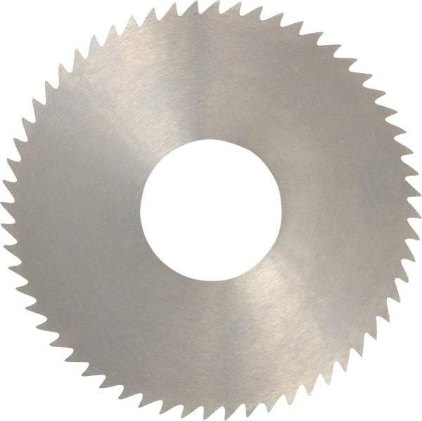 RobbJack - 3" Diam x 0.0312" Blade Thickness x 1" Arbor Hole Diam, 60 Tooth Slitting and Slotting Saw - Arbor Connection, Right Hand, Uncoated, Solid Carbide, Concave Ground - Exact Industrial Supply