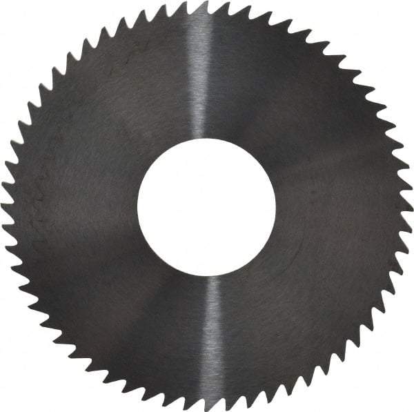 RobbJack - 3" Diam x 0.0468" Blade Thickness x 1" Arbor Hole Diam, 60 Tooth Slitting and Slotting Saw - Arbor Connection, Right Hand, Uncoated, Solid Carbide, Concave Ground - Exact Industrial Supply